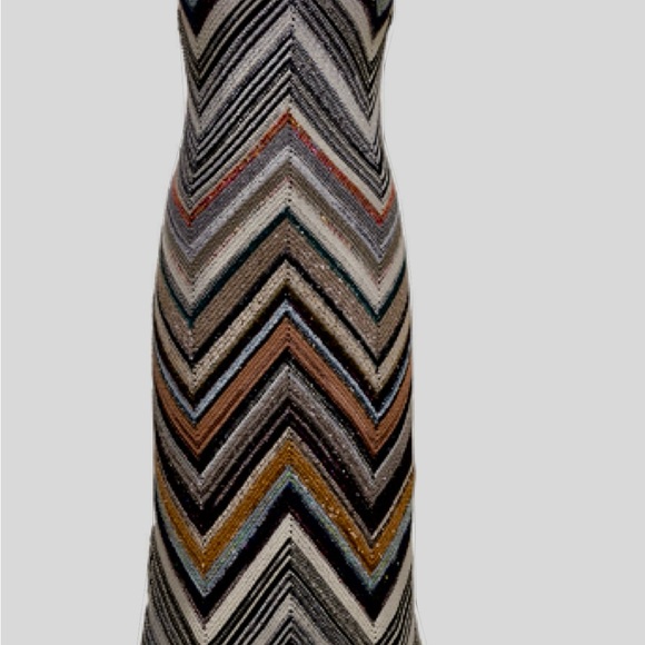 Missoni zig zag knit with sequins halter dress. NWT SZ 44 US 8 - Picture 7 of 9